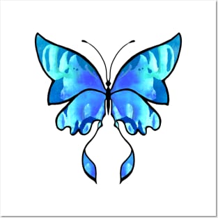Blue Butterfly Posters and Art